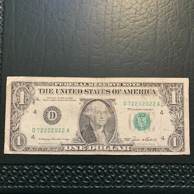 62867 Banknote 1935 $1 Gr. SEAL Very Fancy# “2202022” NOTE CIR CURRENCY Paper Mo - Image 1 of 3