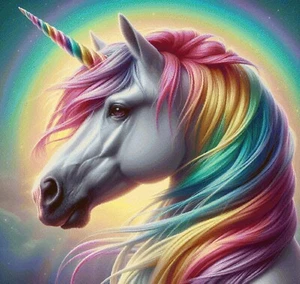 Rainbow Unicorn Cross Stitch Pattern Design + Photo - Pattern Keeper Compatible - Bild 1 von 9
