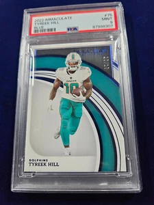 🌟 2022 Immaculate Collection #75 Tyreek Hill Blue Jersey #10/10 PSA 9 - Bild 1 von 2