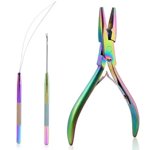 Strumenti Micro Link per Estensioni Capelli o Piume, Pinze Estensione Capelli - Foto 1 di 7