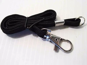 Metal Lobster Trigger Swivel Snap Hook w/ Split Ring (Includes 11 inch Lanyard) - Picture 1 of 3