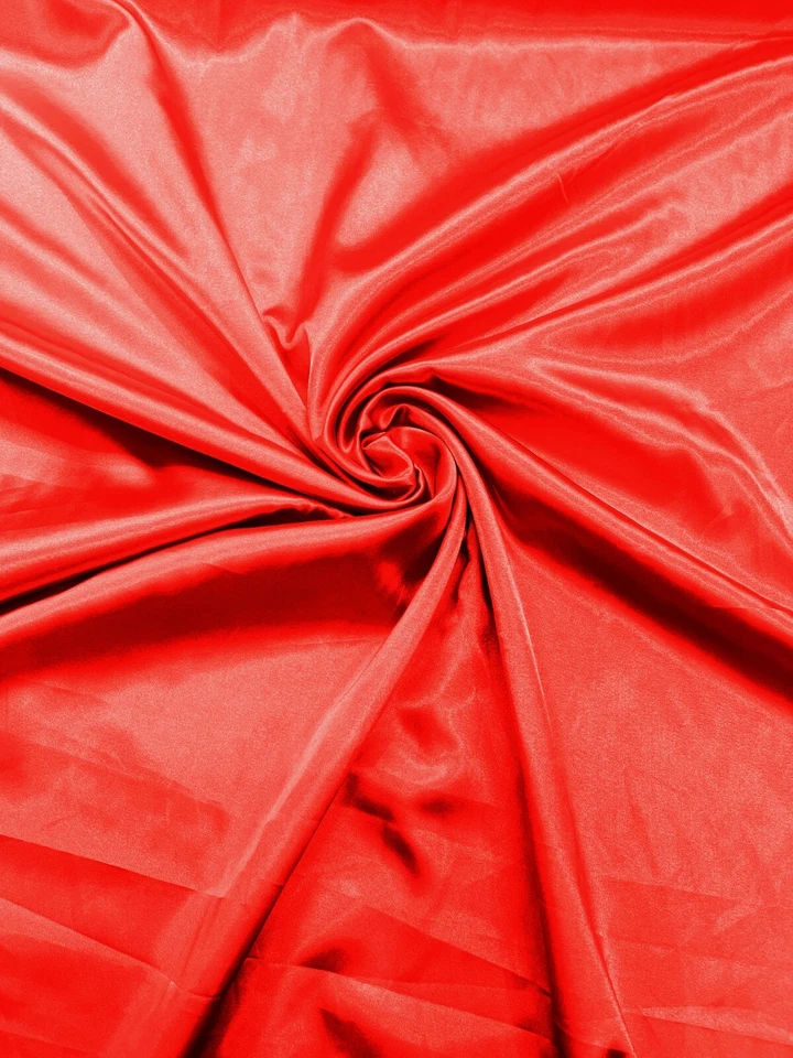 60" Stretch Satin Fabric - Silky Light Weight Stretch Satin Fabric By Yard - Image 1 of 1