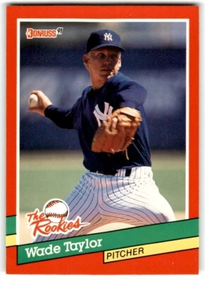 1991 Donruss The Rookies Wade Taylor Rookie New York Yankees #34 - Image 1 of 2