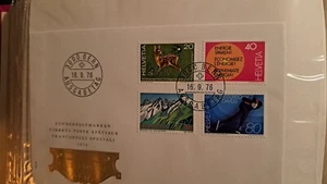 Liechtenstein FDC 36x  incl some Sweden, Switserland, see the scan - Picture 1 of 11