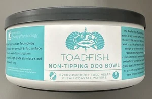 Toadfish Anti-Kipp Edelstahl Hundenapf - Weiß, gebraucht, Delle - Bild 1 von 4