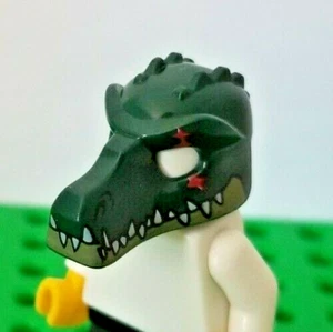 LEGO Alligator Mask GASH Scar Minifigure Body Part Gear Chima Crocodile Gator - Picture 1 of 1