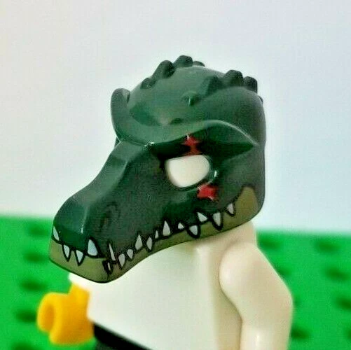 LEGO Alligator Mask GASH Scar Minifigure Body Part Gear Chima Crocodile Gator - Image 1 of 1