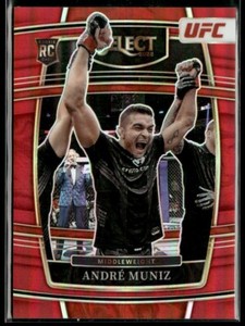 2022 Panini Select UFC - Andre Muniz RC - Concourse Red Prizm #34/99