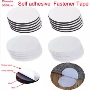 5-30 Pairs Self Adhesive Hook Loop Fastener Dots Sticky Nylon Tape Anti Slip Mat - Picture 1 of 20