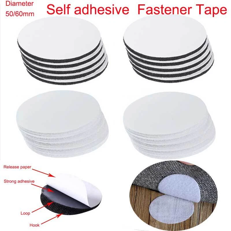 5-30 Pairs Self Adhesive Hook Loop Fastener Dots Sticky Nylon Tape Anti Slip Mat - Image 1 of 4