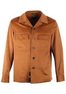 Sobrecamisa ZEGNA Marrón Oasi Cachemir Talla 50 IT / 40R EE. UU. Nueva Con Etiquetas - Imagen 1 de 5
