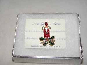 ¡PIN DE VELA DE NAVIDAD AUSTRIACO CRISTAL BRILLANTE REGALO DE NAVIDAD! ¡NUEVO! - Imagen 1 de 2