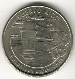 USA - 2009P - Washington ¼ $ - Puerto Rico - Rare - #17059 - Picture 1 of 2