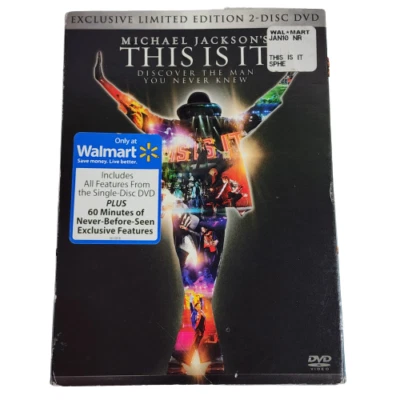 MICHAEL JACKSON THIS IS IT - 2 Disc Exclusive Limited Edition 2 DVD Set w Sleve - Image 1 of 4