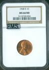 1968 S Lincoln Memorial Cent NGC MS66 MAC FMS Quality