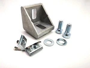 Juego de ángulos / ángulos individuales para ranura 45x45 10 - compatible con Bosch - conector de perfil - Imagen 1 de 6