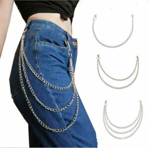 new Trousers Hop Hip Chain Wallet Layer Punk for Pants Jean 1/2/3 Gothic