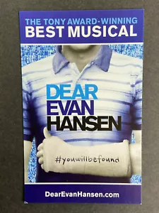 Dear Evan Hansen Promo Ad Flyer Handbill Pocket NYC NY New York City Broadway - Picture 1 of 3