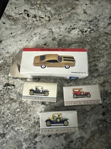 Readers Digest Vtg Set Of 3 Mini Antique Car Replicas And 1969 Oldsmobile 442 - Picture 1 of 9