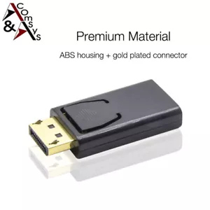 Adapter Displayport DP auf zu HDMI 1080P Konverter TV Beamer Monitor Laptop PC - Bild 1 von 6