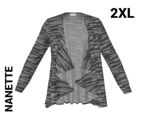 NWT LuLaRoe Nanette Gray, Ruffle, Ribbed, Camo - 2XL - Picture 1 of 1