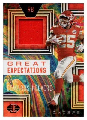 2020  Panini Illusions #GE11 Clyde Edwards-Helaire Great Expectations Patch RC - Image 1 of 2