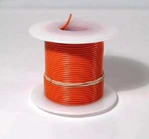 Cable de conexión calibre 24 AWG UL1007 UL1569 100 pies NARANJA ~ ¡10 colores disponibles! - Imagen 1 de 1