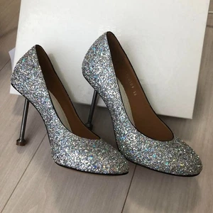 Maison Margiela decolte con tacco glitter argento US6.0/ EU36/ UK4.5 - Foto 1 di 10