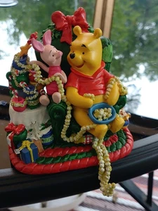 Vintage Disney Winnie The Pooh Stocking Hanger 1998 Christmas - Picture 1 of 5