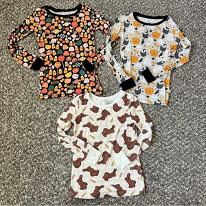 Little Sleepies Caden Lane Bamboo Toddler Halloween Easter Bundle Size 5/6 - Picture 1 of 12