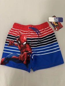 Boys Marvel Spyderman Swimwear Swimming Shorts Size 4T Brand New UPF 50+ - Picture 1 of 3