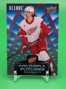 Moritz Seider 2024-25 UD Allure Hockey Colorful Futures Blue Red Wings FREE SHIP - Picture 1 of 10