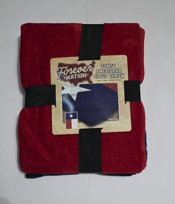 Texas Flag Throw Blanket Comfy Americana Cloud Throw 50" X 70 - Image 1 of 2