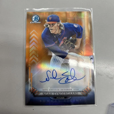 Bowman Chrome Ascent Orange 2017 Noah Syndergaard automático 22/25 Mets autógrafo Foto 1 de 3
