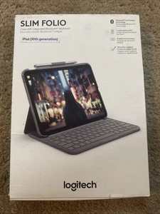 Logitech Slim Folio for iPad 10.9-inch (10th generation) - Oxford Gray - Picture 1 of 4