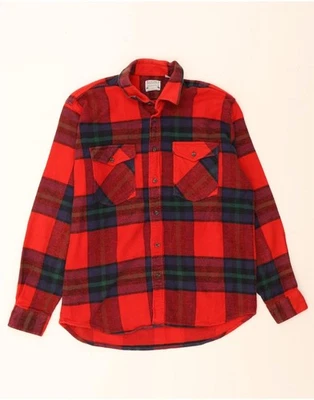 JOCKEY Mens Flannel Shirt Large Red Plaid DN12 - Image 1 of 3