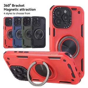 Para iPhone 16 Pro Max 15 14 13 12 11 Anillo Magnético Antigolpes Estuche Cubierta Antigolpes - Imagen 1 de 20