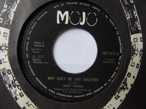 TIMMY THOMAS WHY CAN'T WE LIVE TOGETHER MOJO 1972 EX+  SOUL - Bild 1 von 2