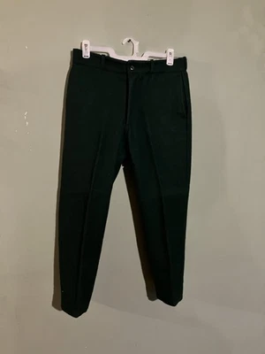 Johnson green  wool pants Johnson Woolen Mills INC Johnson VT - Image 1 of 4