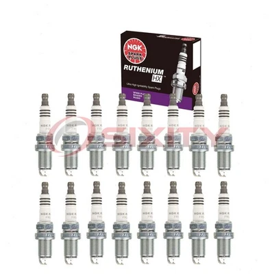 16 pcs NGK Ruthenium HX Spark Plugs for 2003-2006 Mercedes-Benz CLK500 5.0L fm - Image 1 of 4