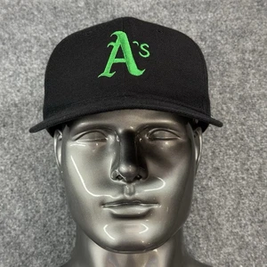 Vintage Oakland A’s Athletics MLB Black SnapBack Hat/Cap OSFA-H•Kap-Embroidered - Picture 1 of 8