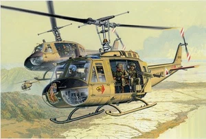UH-1D Huey Elicottero Helicopter 1:35 Plastic Model Kit DRAGON MODELS - Zdjęcie 1 z 1