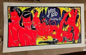 COOP - 1997 - Lords Of Acid & Voodoo-U Concert Poster Signed Artist Proof Goth - Picture 1 of 5