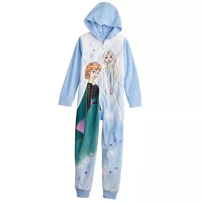 Disney Frozen Hermana Anna & Elsa Viaje Unión Traje Polar Pijama Talla 4 6 Pijamas Foto 1 de 4