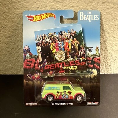 2016 Hot Wheels The Beatles '67 Austin Mini Van Real Riders - Imagem 1 de 4