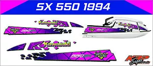 Kawasaki SX 550 1994 Graphics / Decal / Sticker Kit - Picture 1 of 1