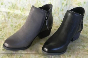 Miz Mooz Barrett Leather Ankle Boot, Black or Grey, Women's Size EU 36 NIB - Picture 1 of 15