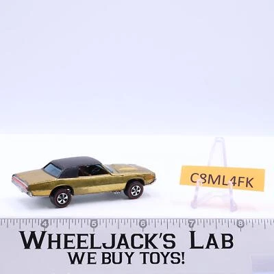 Custom T-Bird Gold Hot Wheels 1967 Mattel Redline vintage con techo negro Foto 1 de 4