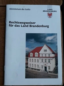 1994 Rechtswegweiser für das Land Brandenburg Ministerium der Justiz / 48 Seiten - Bild 1 von 2