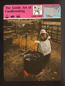 Die sanfte Kunst der Kerzenherstellung -- Geschichte Amerikas -- 1979 Panarizon Karte - Bild 1 von 1